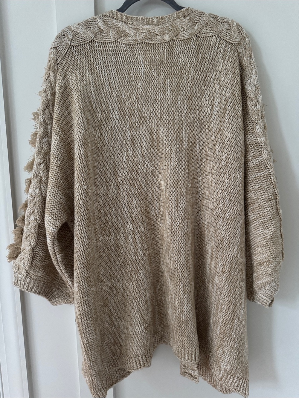 NWT Anthropologie Braided-Sleeve Cardigan Sweater OS - Picture 9 of 11
